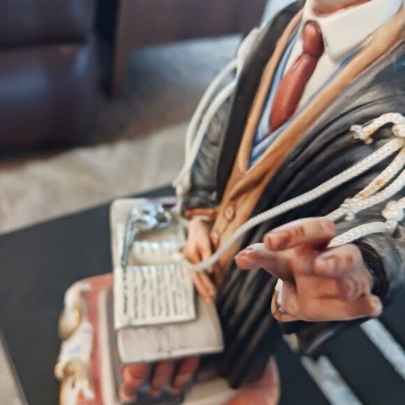 Capodimonte by Rory La Medea Hand Painted Lawyer Barrister with Boots and Gun - Picture 3 of 11